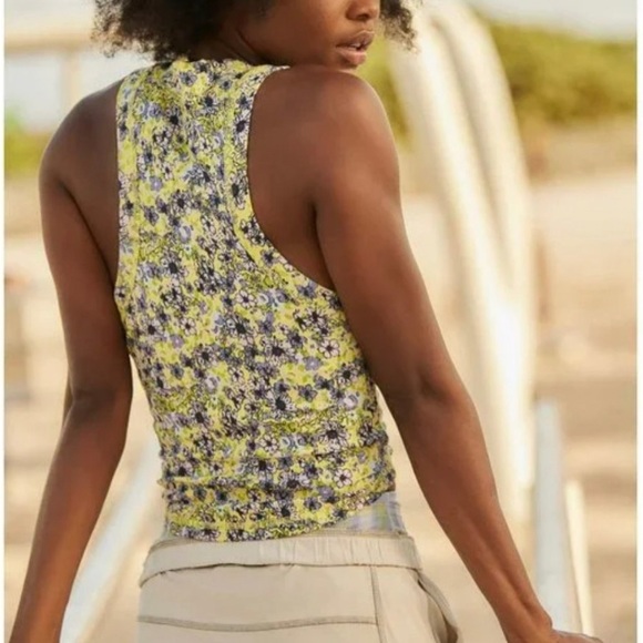 Free People Wishful Floral Printed Tank Top - Picture 4 of 8